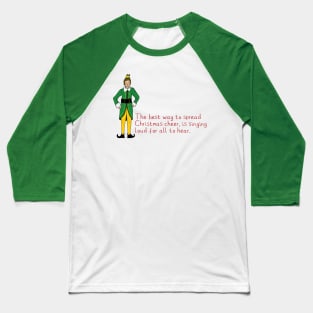 Elf - Christmas Cheer Baseball T-Shirt